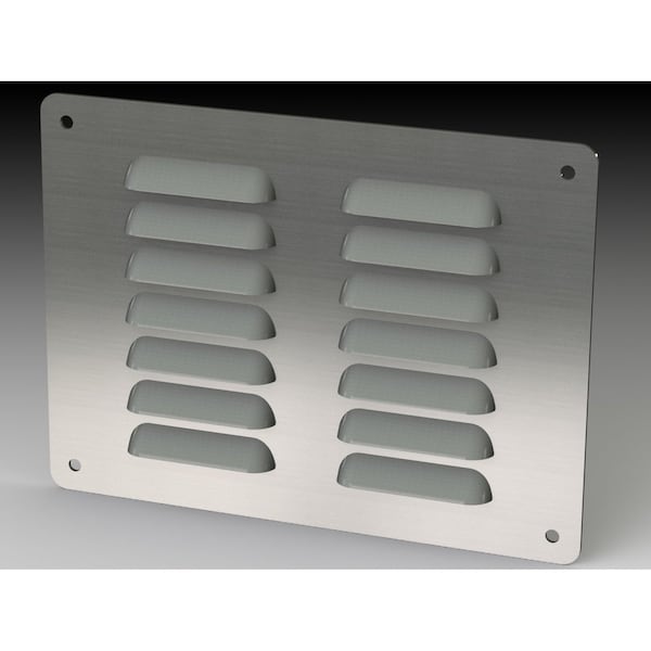 Louver Stand Kit, 5.63 in. H x 7-1/2 in. W x 0.43 in. L, 304 Stainless Steel
